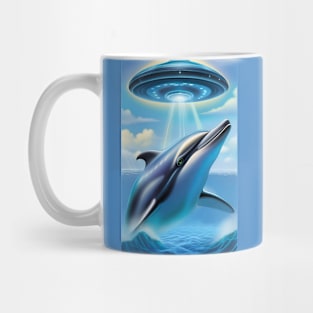 UFO Dolphin Mug